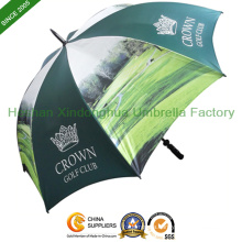 Digital Printing Fiberglass Golf Promotional Umbrella for Advertising (GOL-0027BFD)